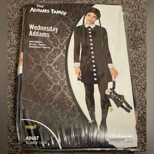 Wednesday Adams costume adult size large 12/14 nwt
